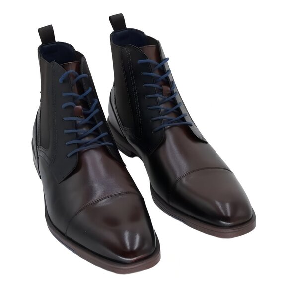 Stacy Adams Rafferty Cap Toe Lace-Up Boots Brown/Black Men\'s 12M main image 4